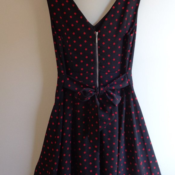 Retro black and red dress - Picture 3 of 11